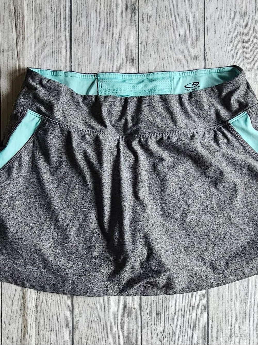 C9 by Champion Gray Skort with Mint Trim